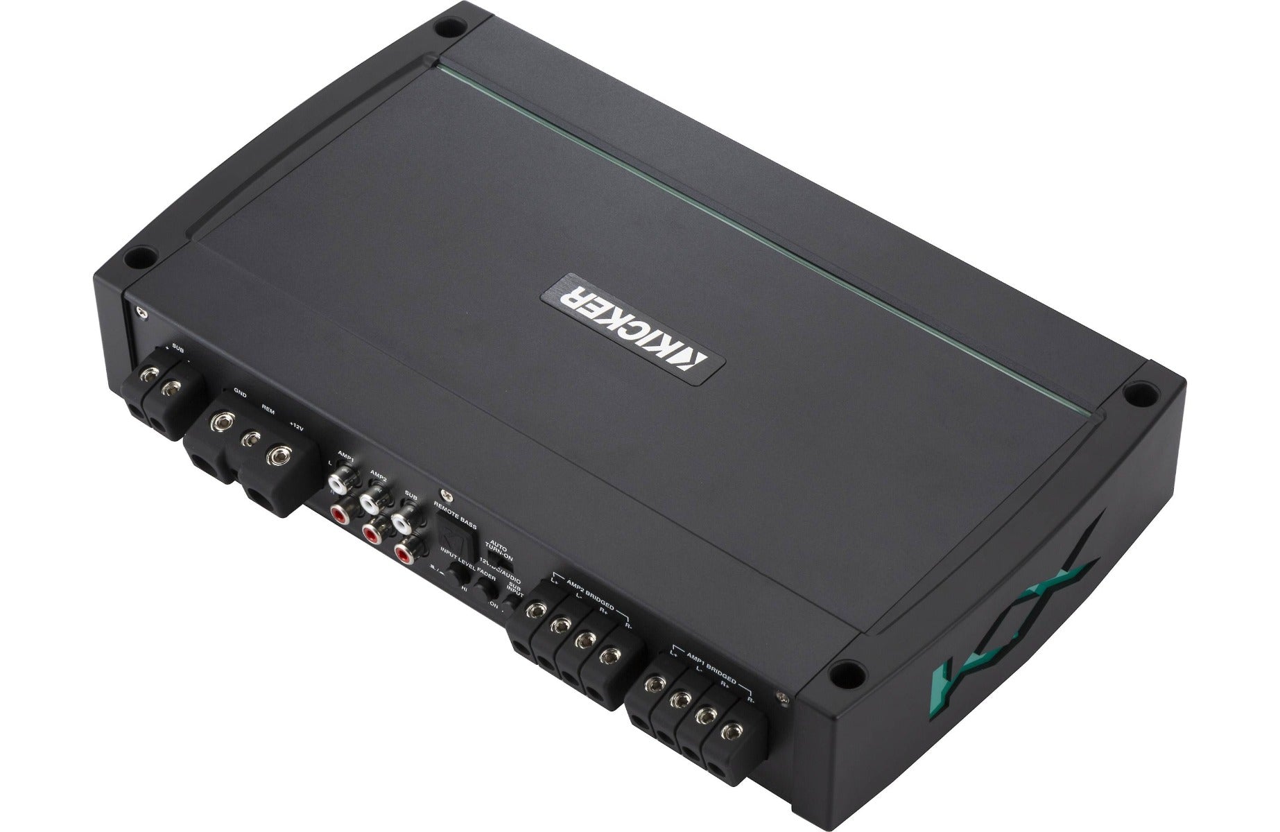 Kicker 48KXMA900.5 900W RMS KM Series 2-ohm Stable 8 Channel Class-D Marine Amplifier