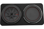 Kicker 48TCWRT122 Sealed downward-firing enclosure with CompRT® 12" shallow-mount subwoofer and passive radiator