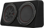 Kicker 48TCWRT122 Sealed downward-firing enclosure with CompRT® 12" shallow-mount subwoofer and passive radiator