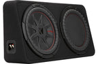 Kicker 48TCWRT122 Sealed downward-firing enclosure with CompRT® 12" shallow-mount subwoofer and passive radiator