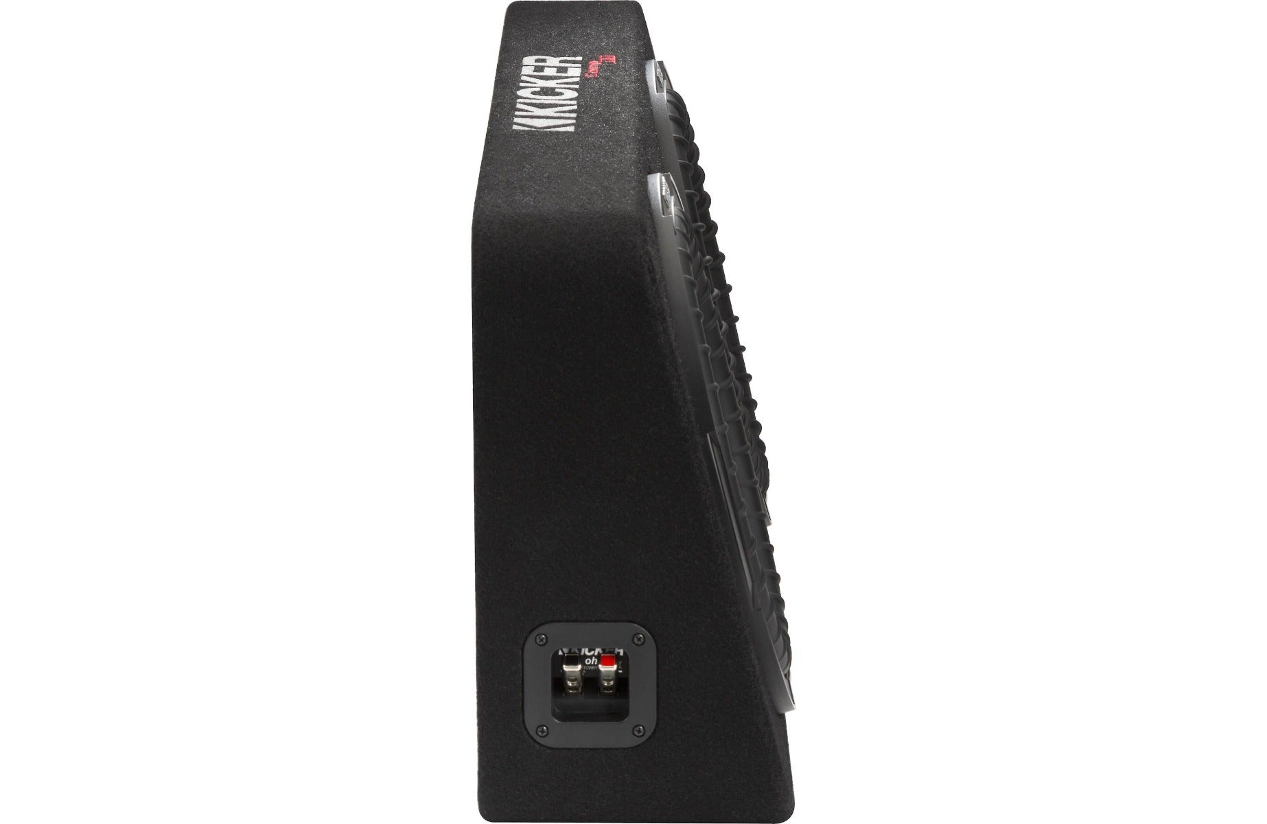 Kicker 48TCWRT102 Sealed downward-firing enclosure with CompRT® 10" shallow-mount subwoofer and passive radiator
