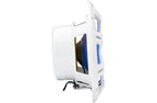 Kicker KM60 4WL 6-1/2" 2-way marine speakers with blue LED lighting in White