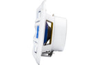 Kicker KM60 4WL 6-1/2" 2-way marine speakers with blue LED lighting in White