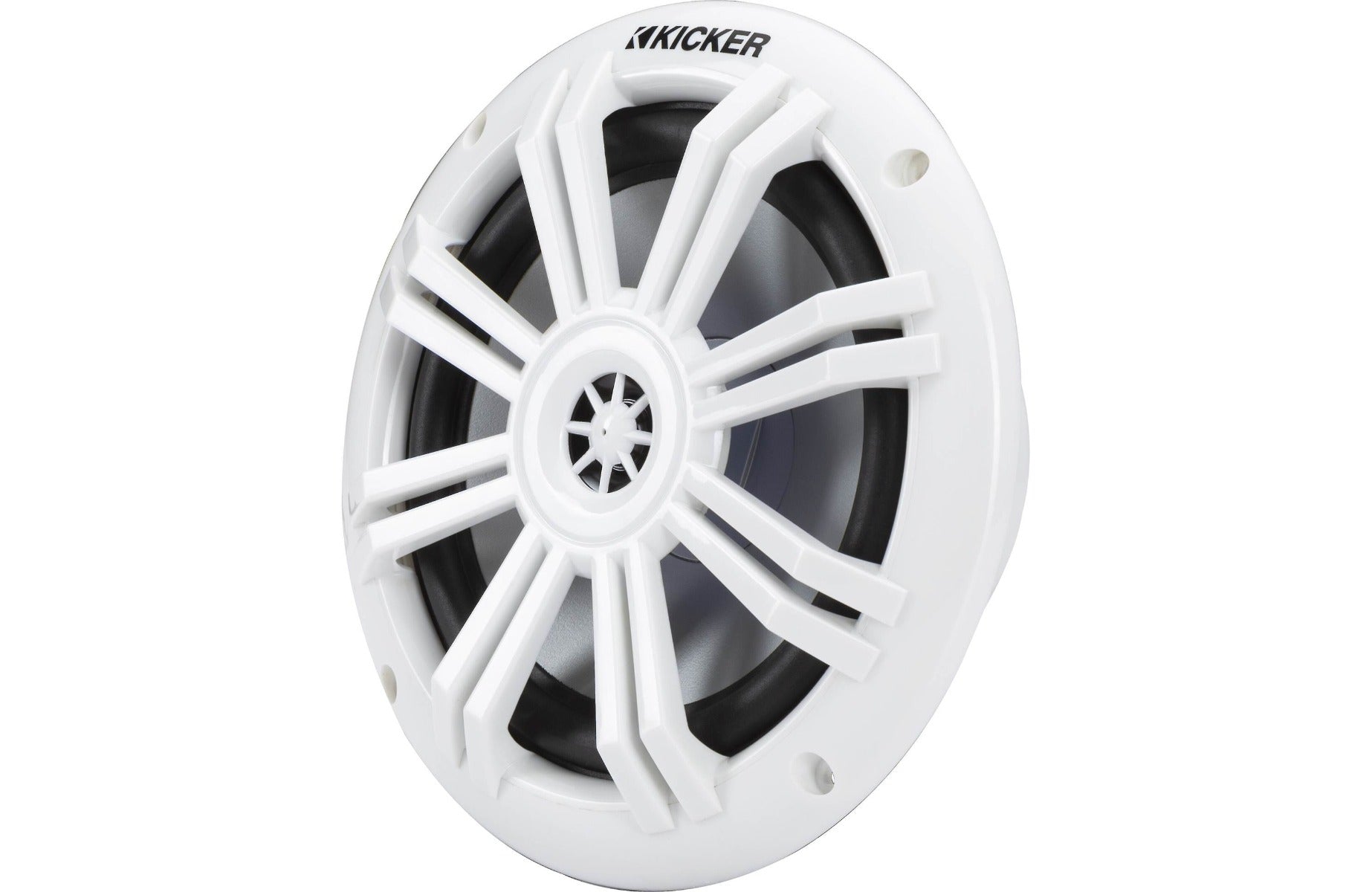 Kicker KM604W 6-1/2" 2-way marine speakers in White