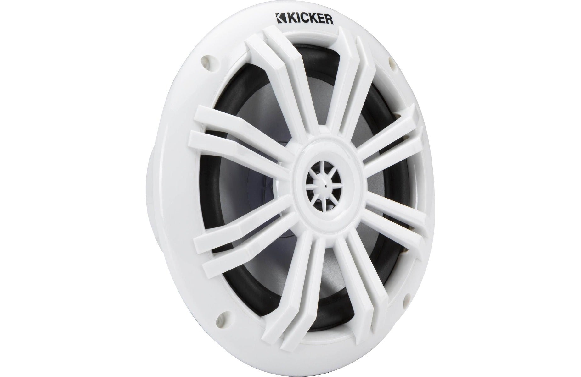Kicker KM604W 6-1/2" 2-way marine speakers in White