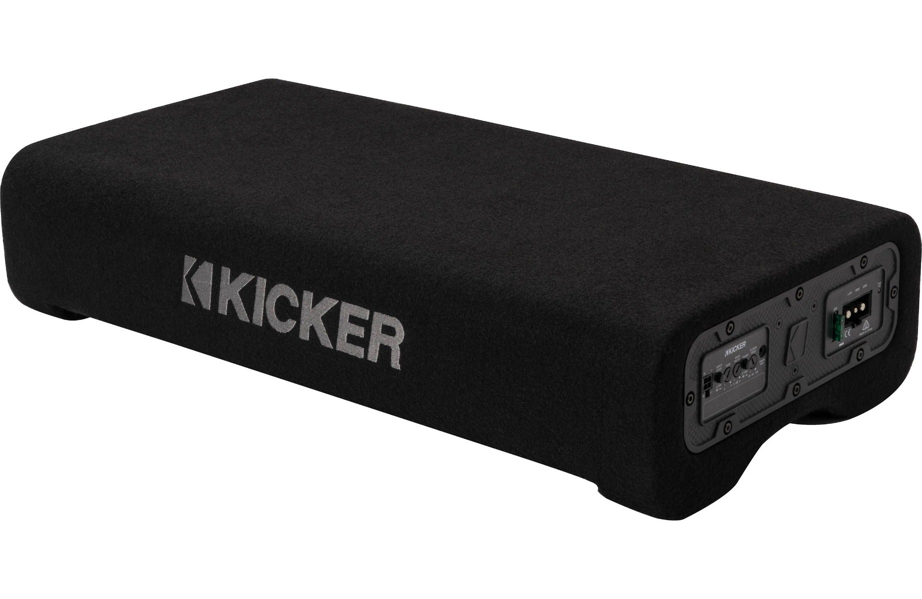 Kicker 51PTRTP10 800W Single Loaded 10" Sealed Down-firing Shallow Amplified Subwoofer Enclosure