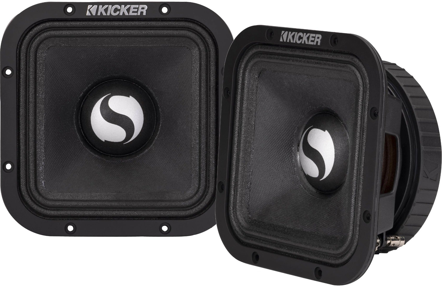 Kicker 49ST7MR4 100W ST-Series 7" 4-Ohm Square Midrange SPL-level competition Speakers Pair