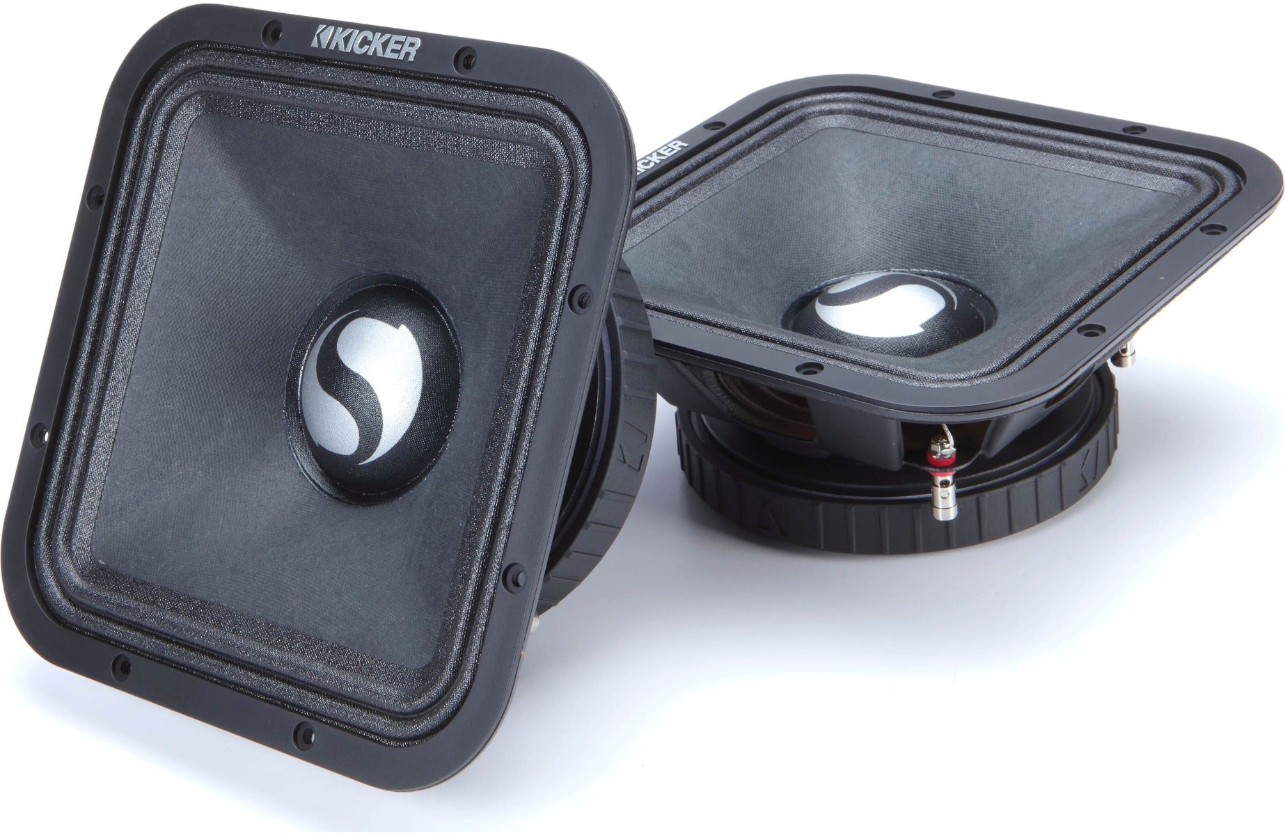 Kicker 49ST9MR4 600W SPL-level competition ST-Series 9” 4 Ohm Square Midrange Speakers Pair