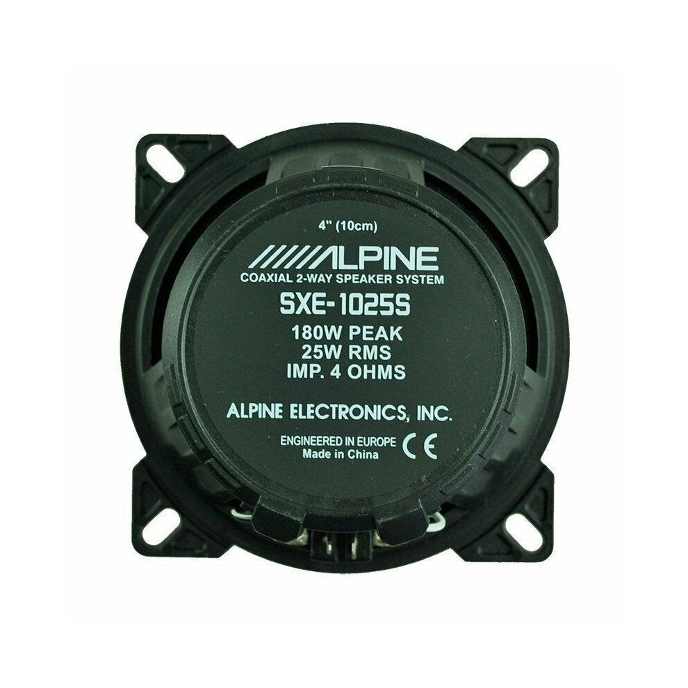 Alpine SXE-1025S 4" 2 WAY Coaxial Car Speakers 180 Watts Max Power