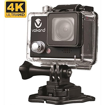 Volkano VBACAM-013BK Ultra HD 4K Adrenalin Action Camera - Black