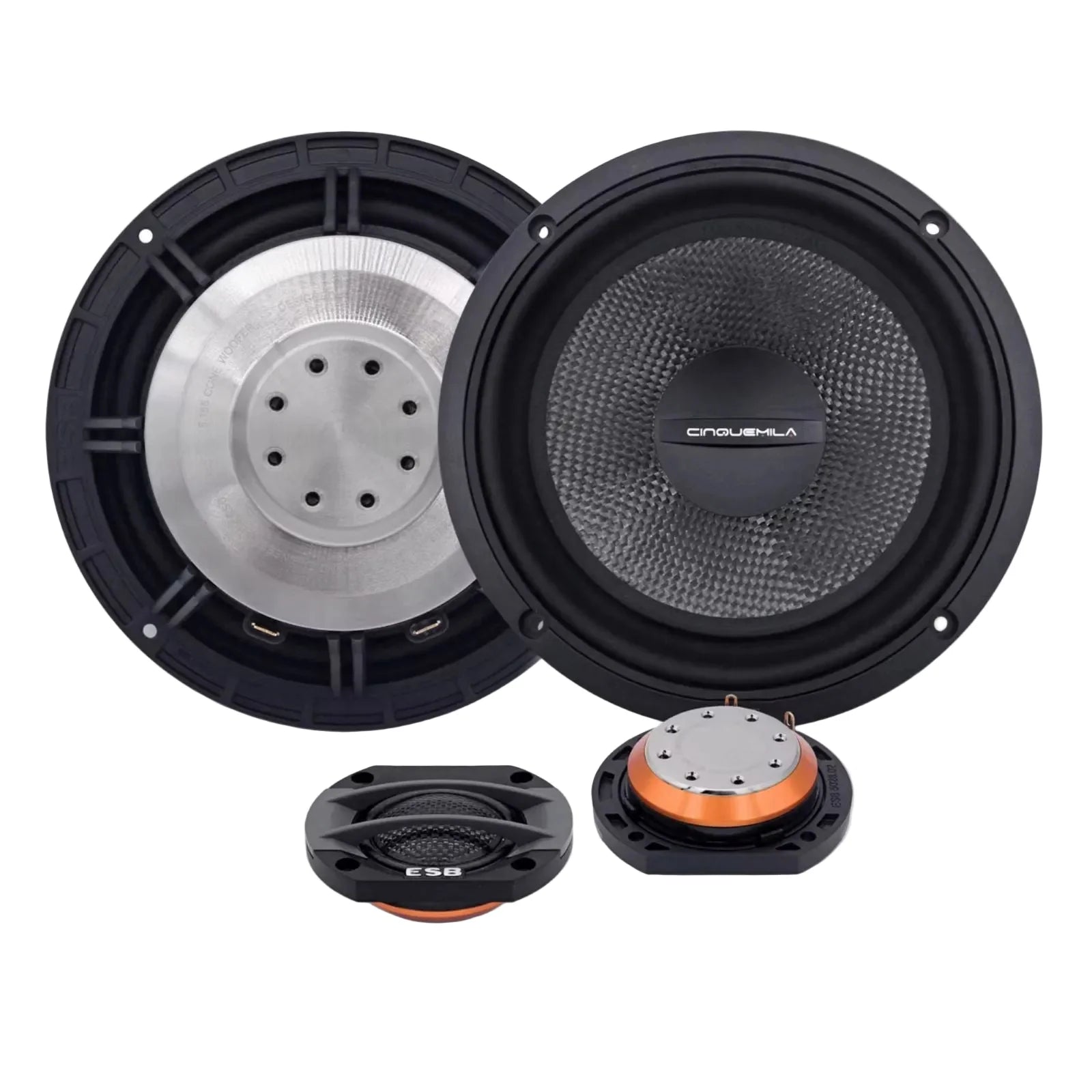 ESB 5.6K2 Cinquemila Series 6.5 Inch 2 Way Component Speaker System 160w RMS (Pair)