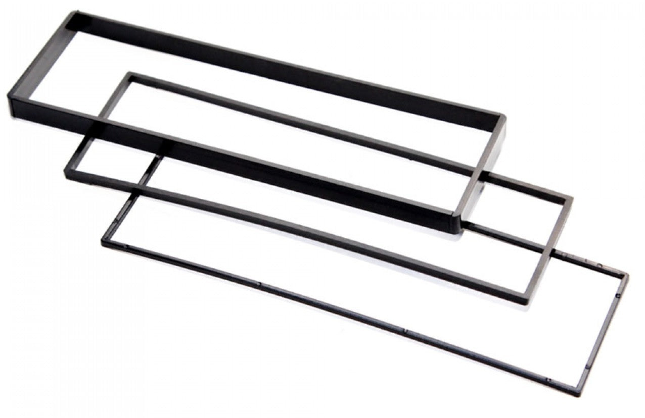 Fiat Scudo 2007 - 2012 single DIN car Radio Fascia spacers (MATT BLACK) 50-123