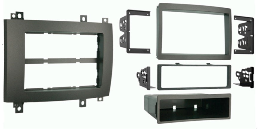 Cadillac CTS (2002-2007) & SRX (2007-2009) Single/Double DIN car radio fascia adapter panel (GREY) 50-340/1
