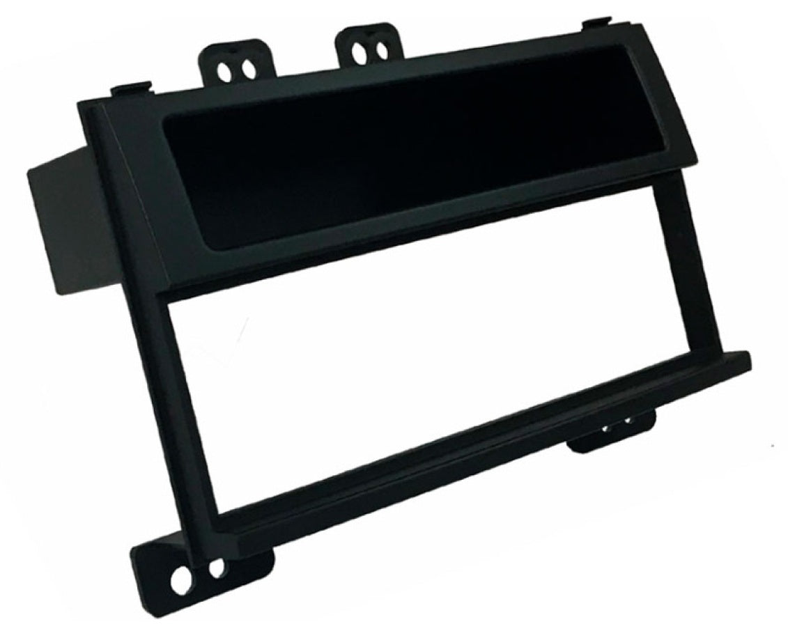 Hyundai i20 (2008-2012) Single DIN car audio fascia with fixed pocket (MATT BLACK) 50-362