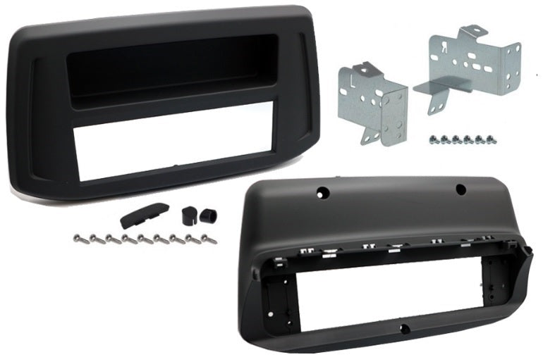 Hyundai i30 (2017 onwards) Single DIN car audio fascia adapter panel (MATT BLACK) 50-401