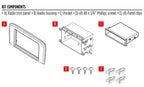 Volvo S80 (1999-2006) Single or Double DIN car audio fascia adapter panel (MATT GREY) 50-419