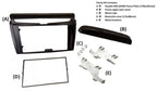 Chrysler Ypsilon (2011-2021) Double DIN car audio fascia adapter panel (PIANO BLACK) 50-422