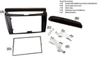 Lancia Ypsilon (846) and 3 Facelift (2011-2021) Double DIN car audio fascia adapter panel (PIANO BLACK) 50-422