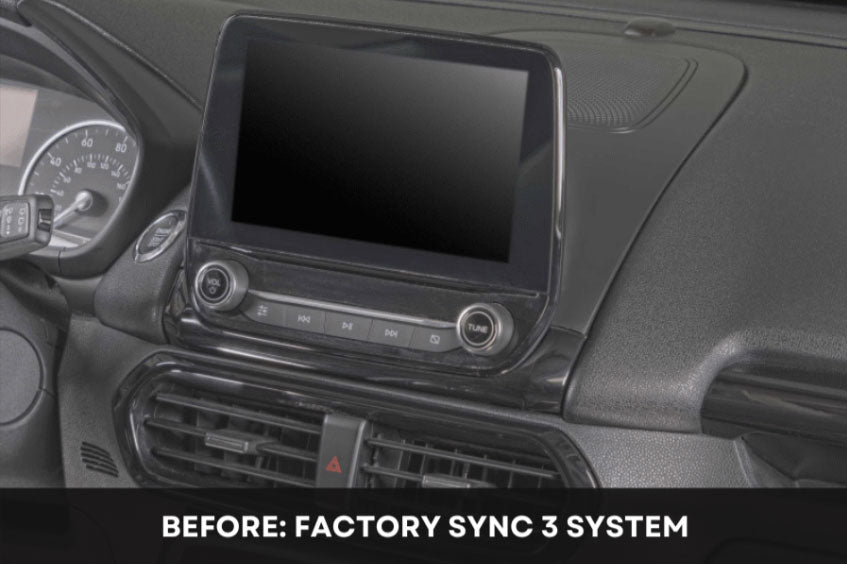 Ford Ecosport (2018-2022) Double DIN car audio fascia (MATT BLACK) 50-423