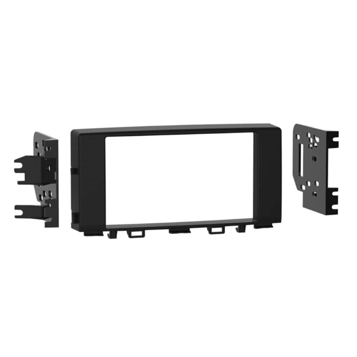 Kia Rio (2017 onwards) Double Din Car Stereo Radio Fascia Adaptor (MATT BLACK) 50-437