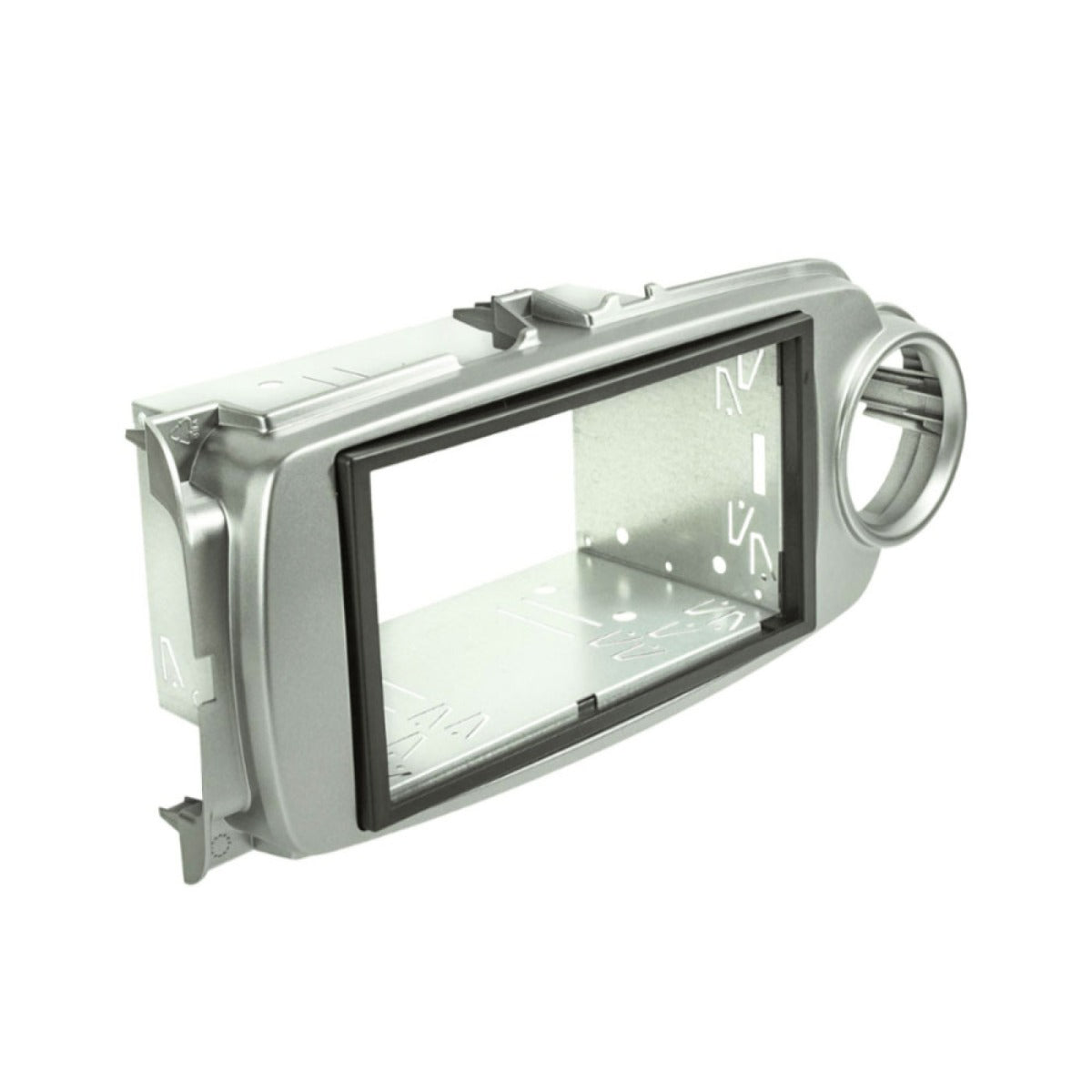 Toyota Yaris (2017-2020) Double DIN car audio fascia adapter panel and cage kit (SILVER) 50-624/1-D IncarTec 50-624/1-D