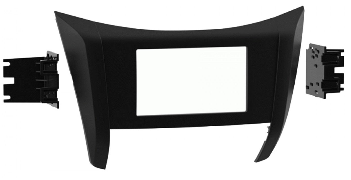 Nissan NP300, Navara 2015-2020 Matt Black Double Din Stereo Fascia Panel 50-638