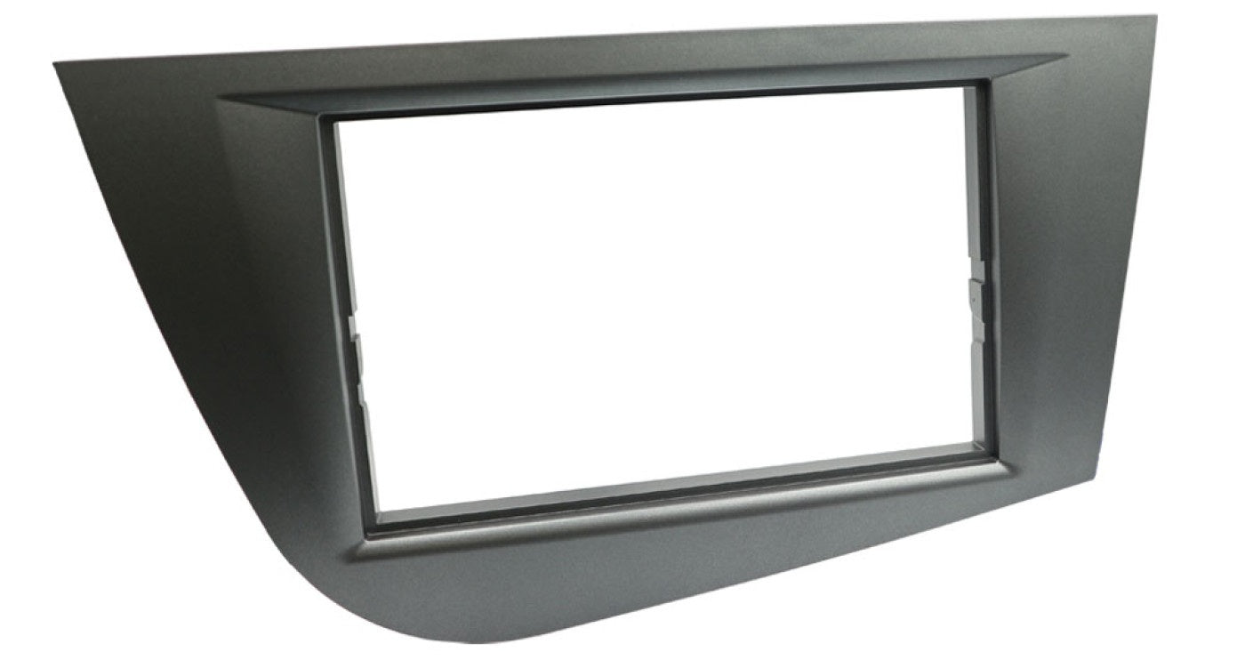 Seat Leon MK2 (2005-2012) Double DIN car audio fascia adapter panel (METALLIC GREY) 50-684/1