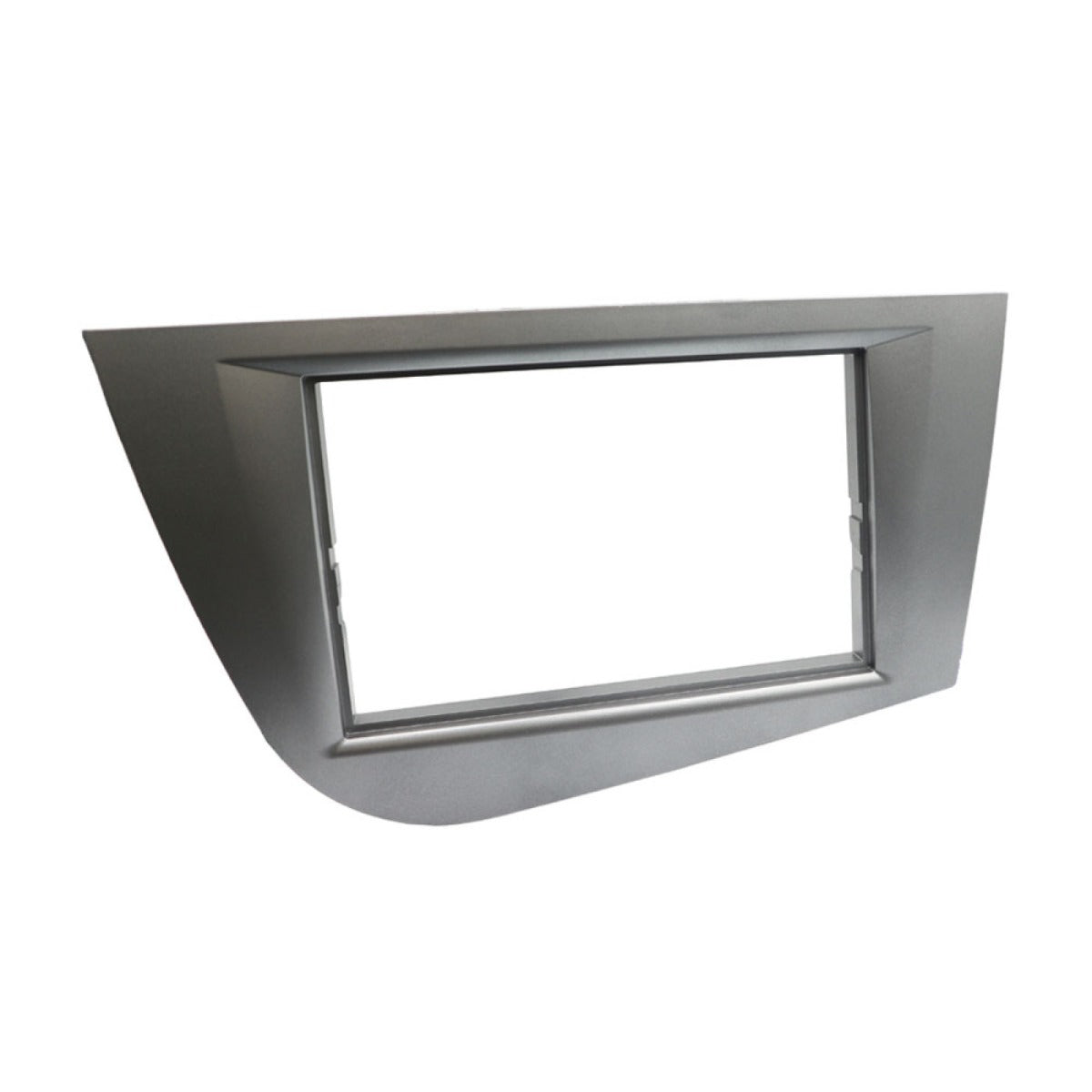 Seat Leon (2005-2012) Double DIN car audio fascia adapter panel (BRIGHT SILVER) 50-684/4