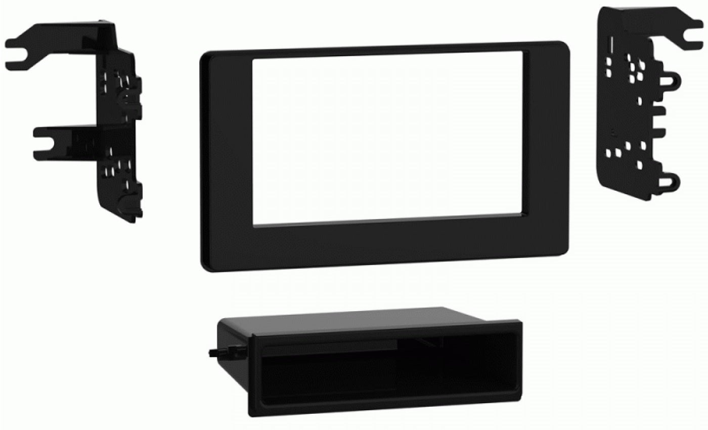 Toyota Auris 2013-2018 Single/Double DIN car radio fascia adapter panel (PIANO BLACK) 50-871