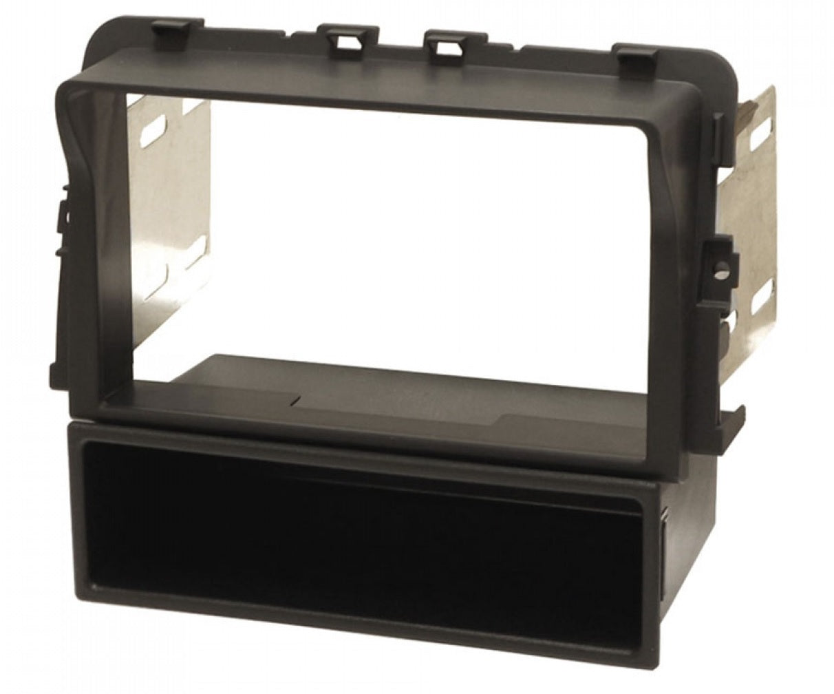 Vauxhall Vivaro  (2011-2014) Double DIN car radio fascia adapter panel (MATT BLACK) 50-910