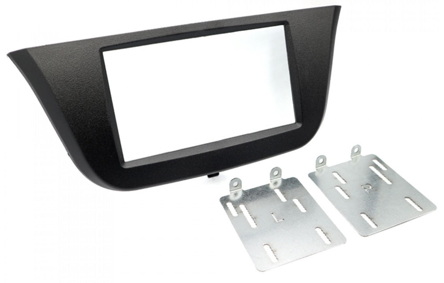 Iveco Daily (2014 Onwards) Double DIN (FLUSH FIT) radio fascia adapter panel (MATT BLACK) 50-944