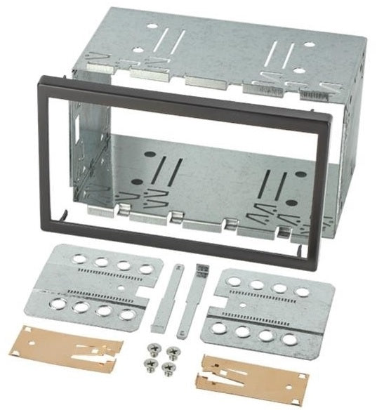 Alfa Romeo, Audi, Citroën, Fiat, IVECO, Peugeot, , Skoda, Volkswagen Double Din metal cage kit 113mm high InCarTec 51-013