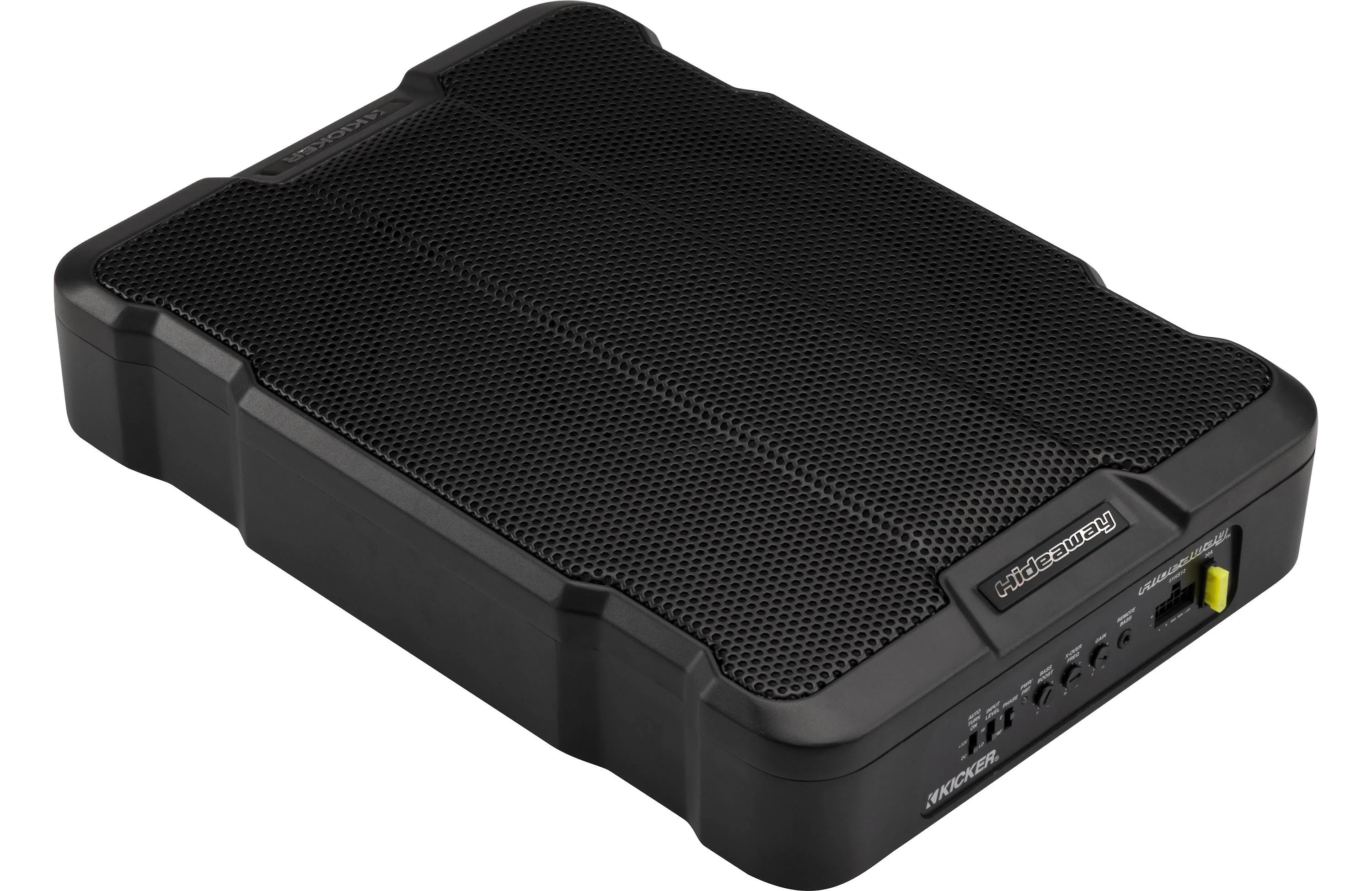 Kicker 51HS12 Hideaway™ compact powered subwoofer with 12" sub and 230-watt amp