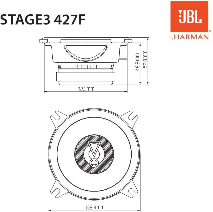 JBL Stage3 427F - 4" 2-Way Coaxial Speakers Factory Upgrade Without Grills