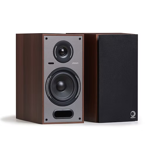 Elipson HORUS6BT/WG 6B Active BT Bookshelf Speakers - Walnut