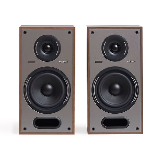 Elipson HORUS6BT/WG 6B Active BT Bookshelf Speakers - Light wood Beige