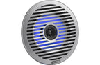 Kicker 51KM614FL 6.5" marine 2-way speakers with RGB LEDs and 2 sets of grilles