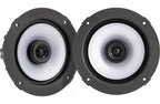 Kicker 51KM614FL 6.5" marine 2-way speakers with RGB LEDs and 2 sets of grilles