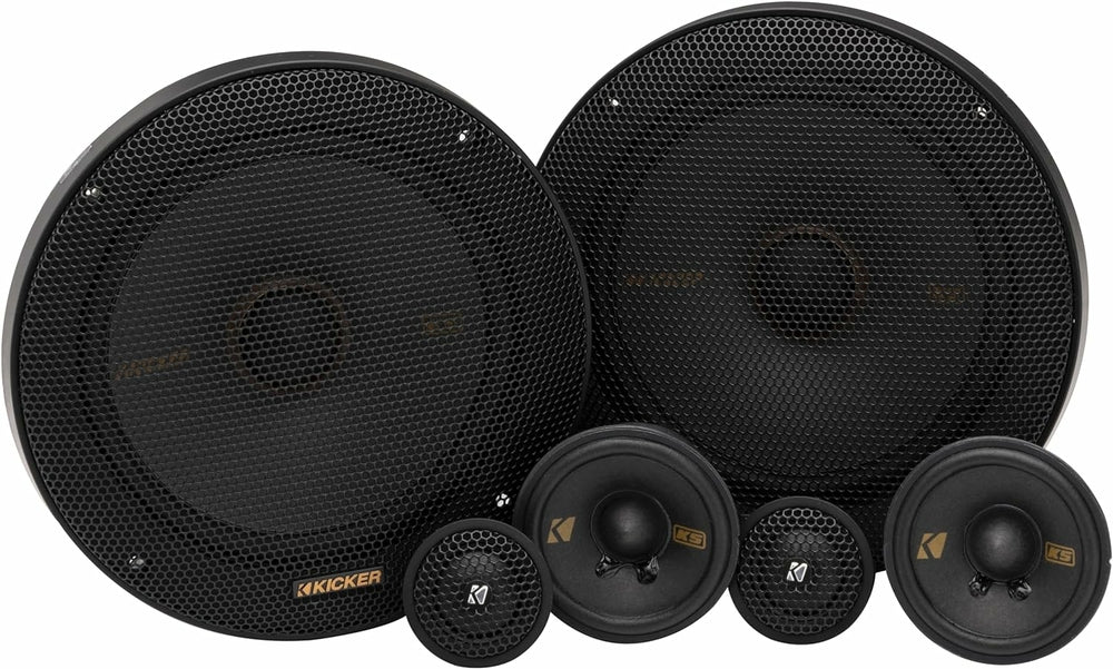 Kicker 51KSS365 6.5"  3-Way KS-Series 320w Component Speaker System KSS365