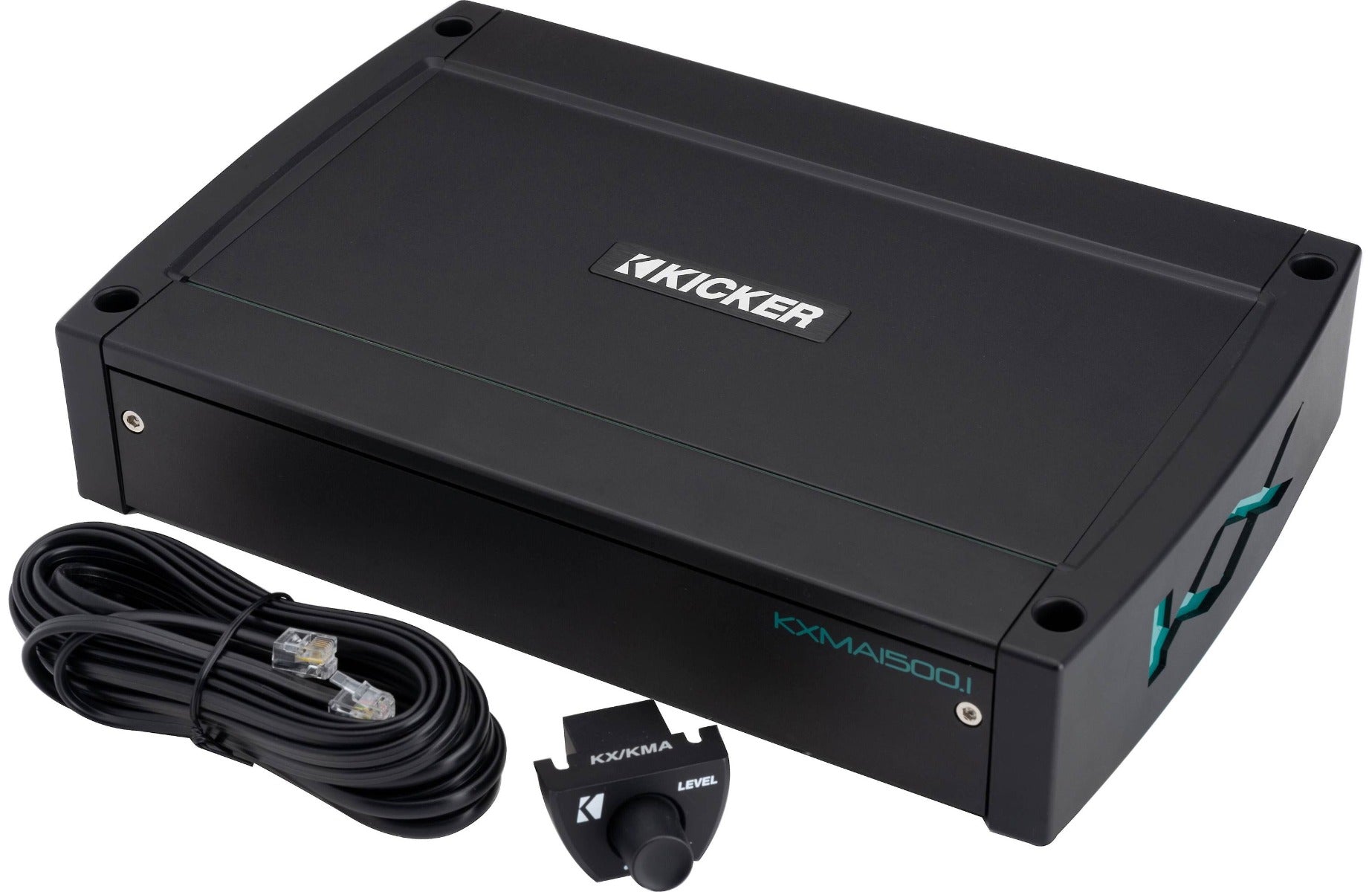 Kicker 51KXMA1500.1 1500W RMS KM Series 2-ohm Stable 1 Channel Class-D Marine Amplifier
