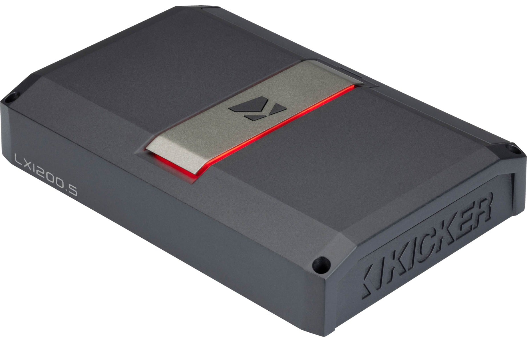 Kicker LX1200.5 1500W Peak (1200W RMS) Class D LX Series 5-Channel Full Range Car Amplifier (with Bass Remote and Control Center)