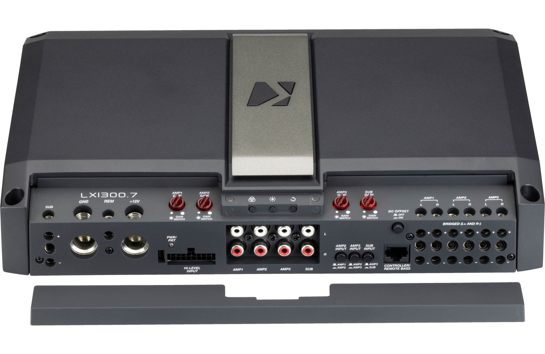 Kicker LX13007 1500W Peak (1150W RMS) Class D LX-Series 7 Channel Car Amplifier with DSP Bass Remote