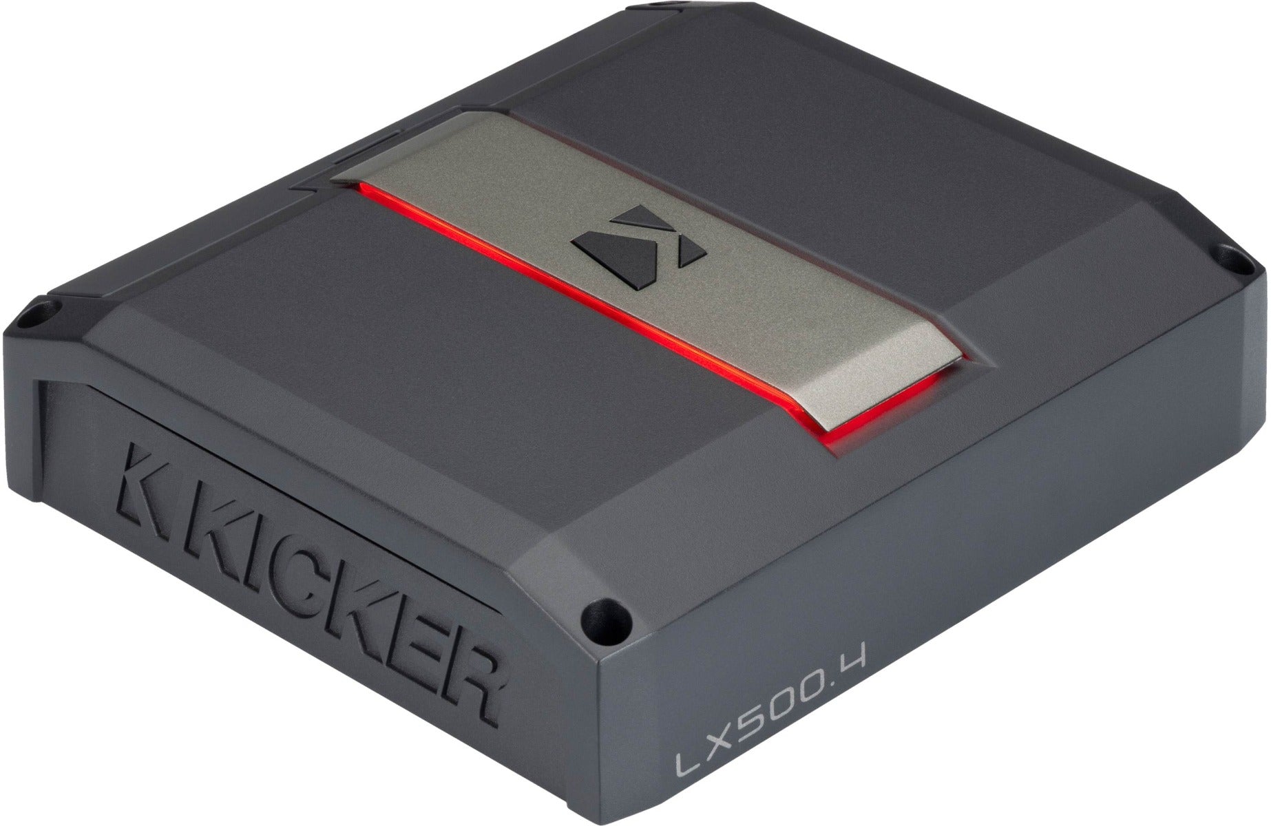 Kicker LX500.4 1100W Peak (900W RMS) Class D LX Series 4-Channel Full Range Car Amplifier (with Control Center)