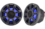 Kicker 51MSC65 6-1/2" 2-way Marine Speakers with RGBW LED Lighting