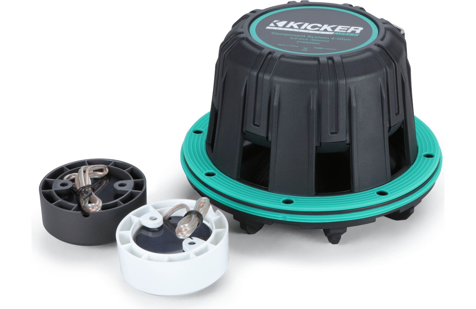 Kicker 51MSS65 6.5" Marine Component Speakers with RGBW LED Lighting