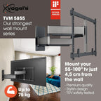 Vogels Elite TVM 5855 Black Forward Motion Ultra-thin TV Wall Bracket