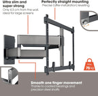 Vogels Elite TVM 5855 Black Forward Motion Ultra-thin TV Wall Bracket