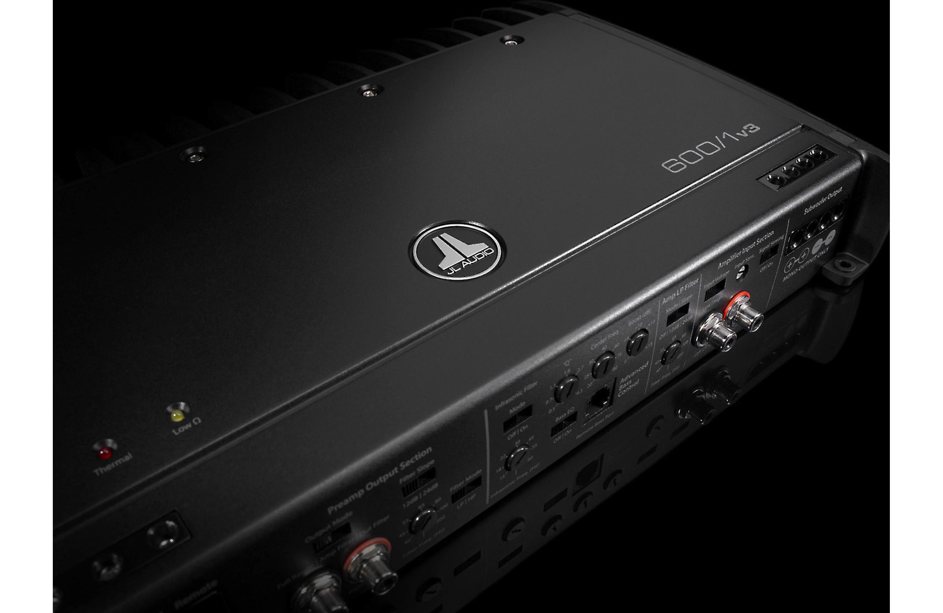 JL Audio Slash 600/1v3 Mono subwoofer amplifier 600 watts RMS x 1 at 2 ohms