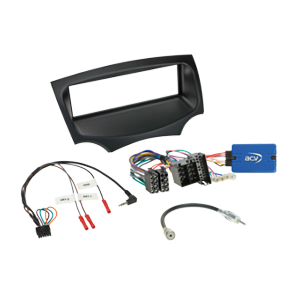 Ford KA 2009 - 2017 RU8, Single Din Car Stereo Fitting Kit Fascia, Steering Control Adaptor ACV 611114-19-1