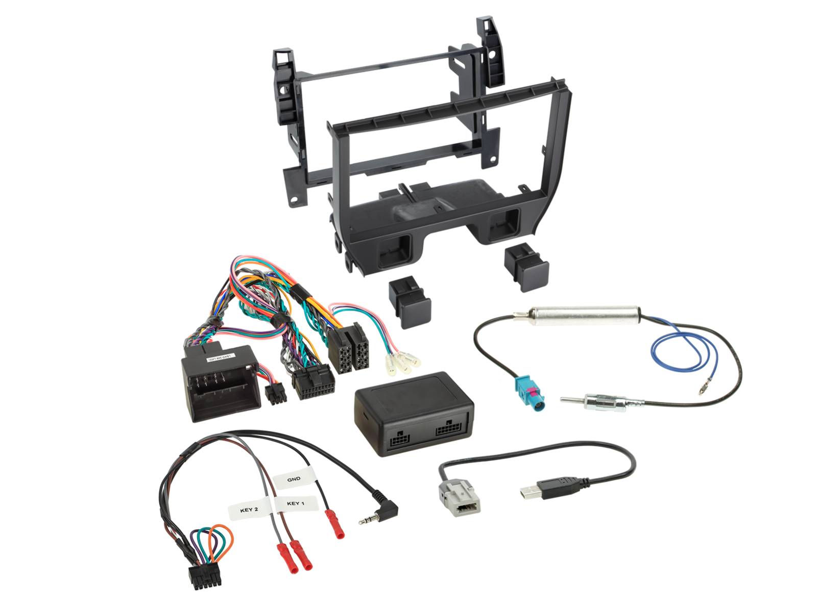 Citroen C3(S), DS(S) 2009-2016 Black Double Din Facia Kit ACV 621040-02-2